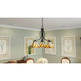 Quoizel TFAS5003VA Asheville Chandelier tiffany valiant bronze 3lt Chandelier