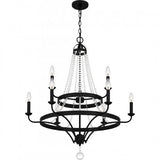 Quoizel ADL5030MBK Adelaide Chandelier 9 lights matte black Chandelier