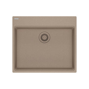 FRANKE MAG61023ADA-OYS Maris Topmount 25-in x 22-in Granite ADA Single Bowl Kitchen Sink in Oyster In Oyster