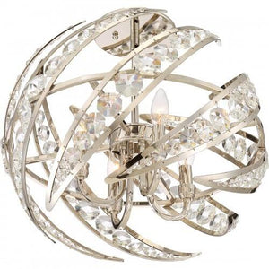 Quoizel PCCN1718PK Crescent Semi flush mount 4 lights polished nicke Semi-Flush Mount