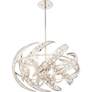 Quoizel PCCN2824PK Crescent Pendant polishednickel 6lts Pendant