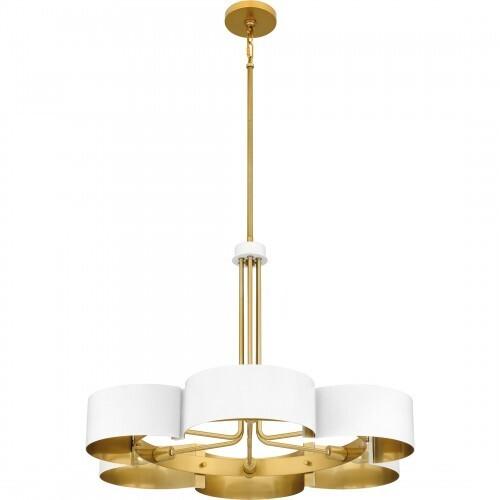 Quoizel BSM5028W Balsam Chandelier 6 lights white Chandelier