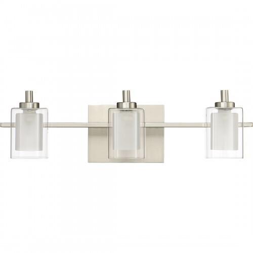 Quoizel KLT8603BNLED Kolt Led bath  fixture 3 light brsh nikl Bath Light