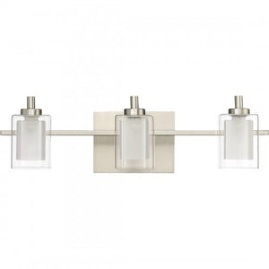 Quoizel KLT8603BNLED Kolt Led bath  fixture 3 light brsh nikl Bath Light