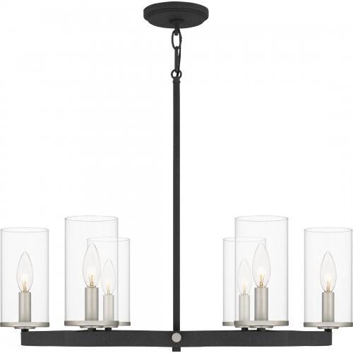 Quoizel DVY5026MB Daverty Chandelier 6 lights mottled black Chandelier