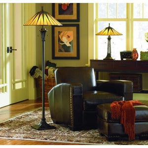 Quoizel TF9397VB Gotham Floor lamp tif vint brnz Floor Lamp