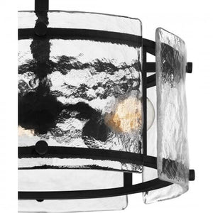 Quoizel FTS1716EK Fortress Semi-flush mount 3 light earth black Semi-Flush Mount