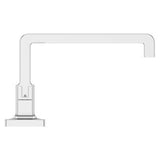 Verve 2-Handle 8 in. - 15 in. Widespread Bathroom Faucet without Handles with Ribbon Spout in Polisehd Chrome