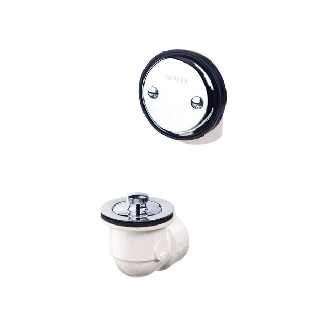 Gerber G0041552 Chrome Classics Schedule 40 Pvc Lift & Turn Drain Kit for ST...