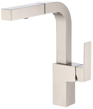 Gerber D404562BS Satin Black Mid-town Single Handle Pull-out Kitchen Faucet