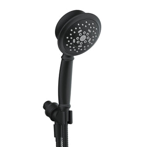 Gerber D461024BS Satin Black Surge Showerarm Mount Handshower Kit With 5-FUNCTION...