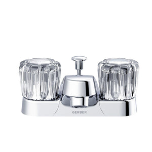 Gerber G0043192W Chrome Maxwell Se Two Handle Centerset Lavatory Faucet W/ ACRYLI...
