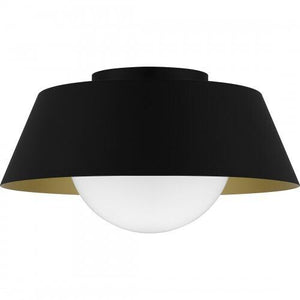 Quoizel QFL6182MBK Quoizel Flush Mount Flush mount 1 light matte black Flush Mount