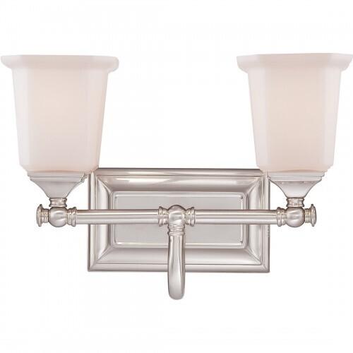 Quoizel NL8602BN Nicholas Bath wall fixt brsh nikl 15"w Bath Light