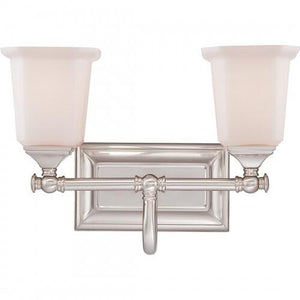 Quoizel NL8602BN Nicholas Bath wall fixt brsh nikl 15"w Bath Light