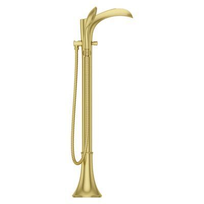 Pfister Brushed Gold Tub Filler With Hand Shower