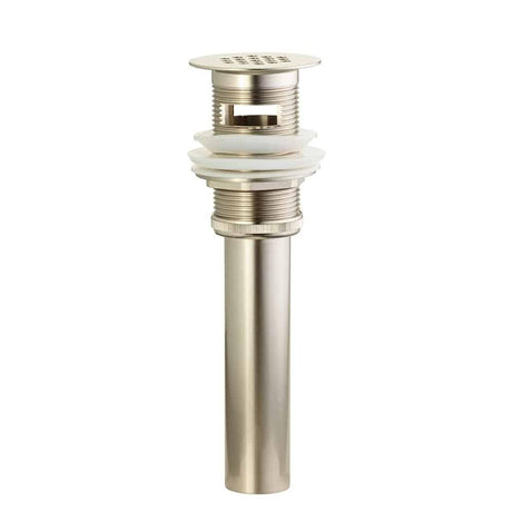 Lenova A-SP-31GFN Open Grid Drain With Overflow - Brushed Nickel
