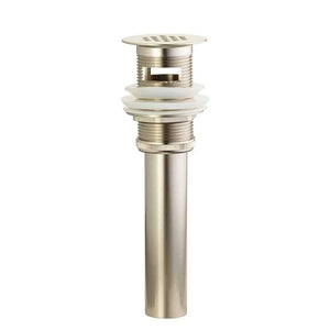 LENOVA A-SP-31GFN Open Grid Drain With Overflow - Brushed Nickel DRAIN ASSEMBLY Accessories,Bathroom Accessories,Drain Assemblies, Accessories