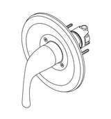 Gerber G00G9310BNTC Brushed Nickel Maxwell Single Handle Valve Only Trim Kit & TREYS...