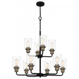 Quoizel COX5030MBK Cox Chandelier 10 lights matte black Chandelier