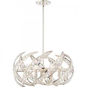 Quoizel PCCN2824PK Crescent Pendant polishednickel 6lts Pendant
