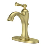 Tisbury Single Handle Lavatory Faucet in Brushed Gold