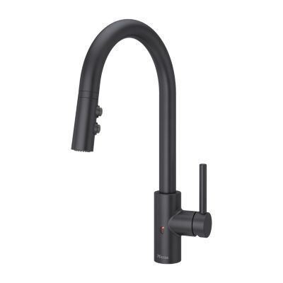 Black Stellen Pull-down Kitchen Faucet With React Touch-free TECHNO...