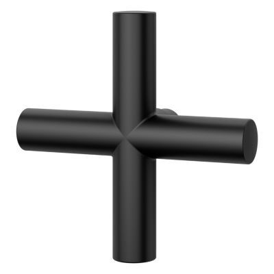 Pfister Matte Black Single Cross Handle for Shower Column HHL-LG16TNTB