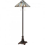 Quoizel TFMK9362VA Maybeck Floor lamp tiffany 2 light valiant bronz Floor Lamp