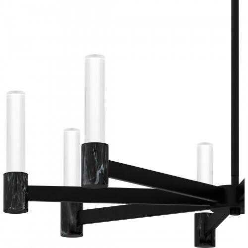 Quoizel PCADR5030MBK Adler Chandelier 8 lights matte black. Chandelier