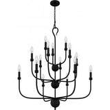 Quoizel BLA5032MBK Blanche Chandelier 15 lights matte black Chandelier