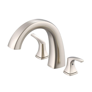 Gerber D300918BST Satin Black Vaughn Three Piece Roman Tub Trim Kit