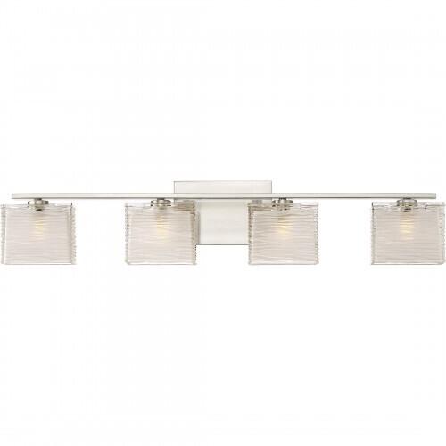 Quoizel WCP8604BN Westcap Bath fixture 4 light brushed nickel Bath Light