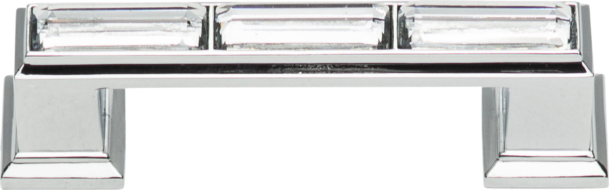 Atlas Homewares Legacy Crystal Pull 3 Inch (c-c) Polished Chrome