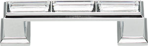 Atlas Homewares Legacy Crystal Pull 3 Inch (c-c) Polished Chrome