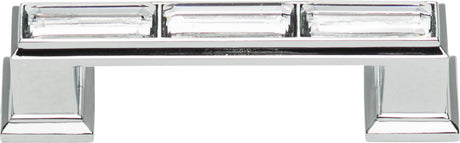 Atlas Homewares Legacy Crystal Pull 3 Inch (c-c) Polished Chrome