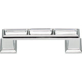 Atlas Homewares Legacy Crystal Pull 3 Inch (c-c) Polished Chrome