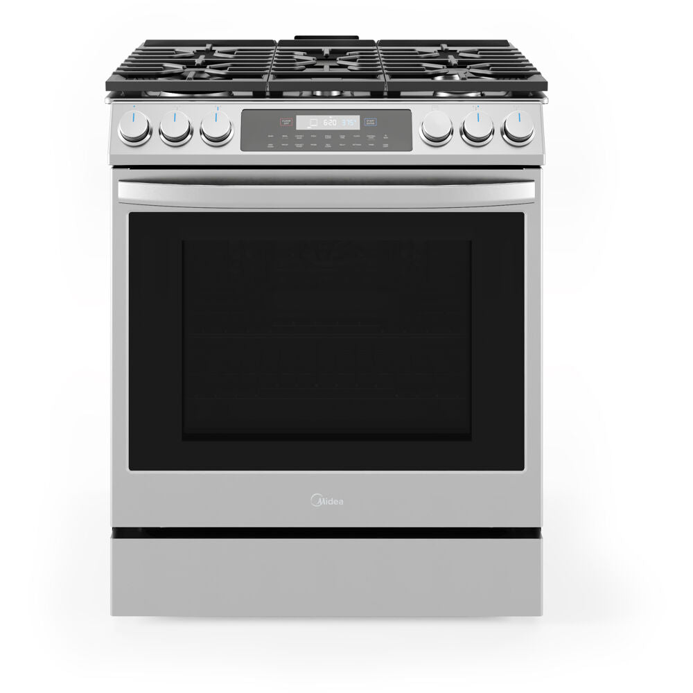 Midea MGS30S2AST 6.1 CF / 30" Gas Range, Convection, Wi-Fi