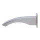 ALFI brand AB3301-BN Brushed Nickel Curved Wallmounted Tub Filler Bathroom Spout