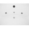 EAGO AM200  5' Rounded Modern Double Seat Corner Whirlpool Bath Tub with Fixtures