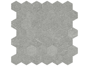Anatolia Tile 2" Mjork Color Body Porcelain Mica Hexagon 42 Piece Mosaic 4501-0380-0 1 Sheet = .97 Sq. Ft." Mica 2" Hexagon - premium natural stone mosaic tile from Anatolia Tile, available at PoshHaus showroom in Keene, NH