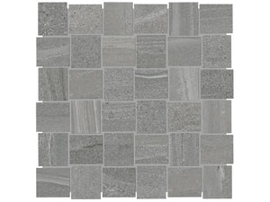 Anatolia Tile 2X2 Basketweave Davenport Mica Matte Porcelain Mosaics. 1 Sheet = .97 Sq. Ft. 4501-0081-0 (63-579) Mica Basketweave 2x2 - premium natural stone mosaic tile from Anatolia Tile, available at PoshHaus showroom in Keene, NH
