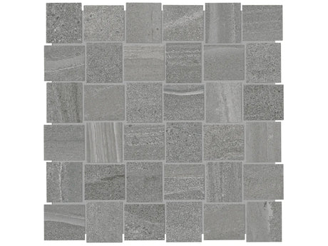 Anatolia Tile 2X2 Basketweave Davenport Mica Matte Porcelain Mosaics. 1 Sheet = .97 Sq. Ft. 4501-0081-0 (63-579) Mica Basketweave 2x2 - premium natural stone mosaic tile from Anatolia Tile, available at PoshHaus showroom in Keene, NH
