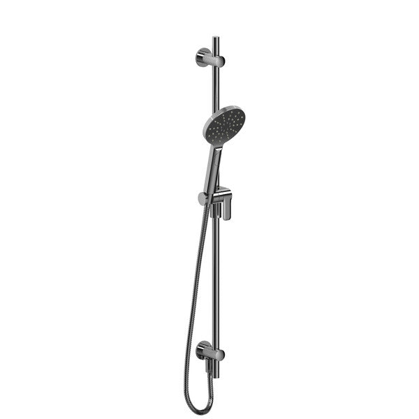 Riobel 4614C Hand Shower Rail with Built-in Elbow Supply, Chrome