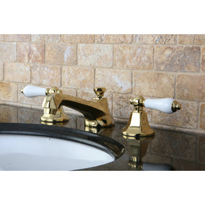 Kingston Brass KS4462PL 8 in. Widespread Bathroom Faucet, Polished Brass