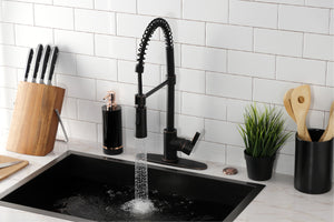 Gourmetier LS8776CTL Continental Single-Handle Pre-Rinse Kitchen Faucet, Naples Bronze