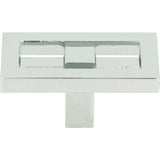 Atlas Homewares Nobu Rectangle Knob 1 3/4 Inch Polished Chrome