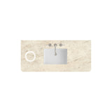 48" Single Radius Cut Top, Widespread 3CM Tajnar Eclos w/ FreePower