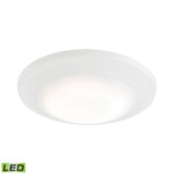 Elk MLE1200-5-30 Plandome 1-Light Recessed Light in Clean White with Glass Diffuser