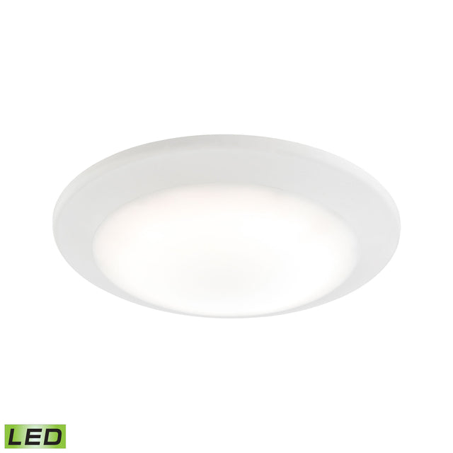Elk MLE1201-5-30 Plandome 1-Light Recessed Light in Clean White with Glass Diffuser